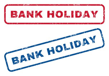 Banka tatil lastik pullar