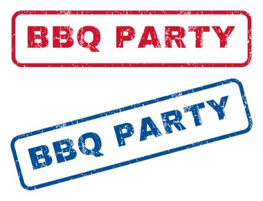 Barbekü partisi lastik pullar