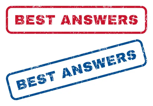 Best Answers Rubber Stamps — Stock Vector