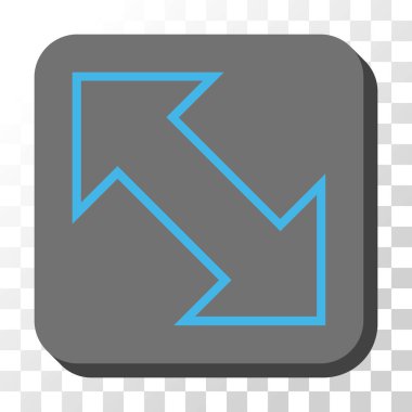 Exchange çapraz kare vektör düğmesini yuvarlak