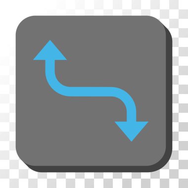 Bend okunu yuvarlatılmış kare vektör karşısında