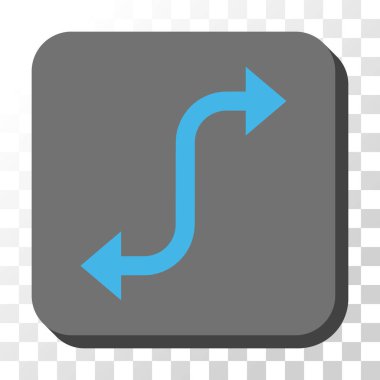 Bend okunu yuvarlatılmış kare vektör karşısında