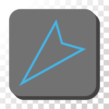 İşaretçi sol aşağı kare vektör düğmesini yuvarlak