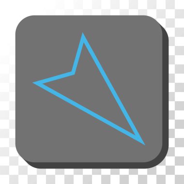 İşaretçiyi yuvarlatılmış kare vektör düğmesini basılı