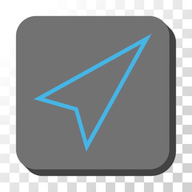 İşaretçi şu kadar kare vektör düğmesini yuvarlak