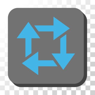 Yuvarlatılmış Kare vektör düğmesini geri dönüşüm