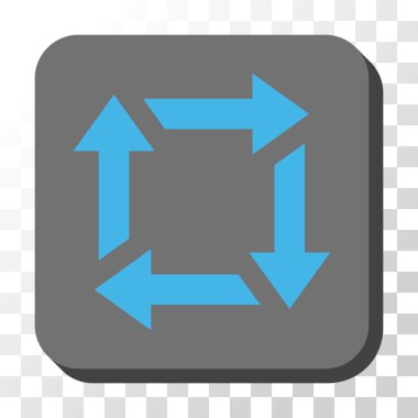 Yuvarlatılmış Kare vektör düğmesini geri dönüşüm