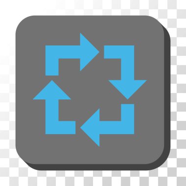 Yuvarlatılmış Kare vektör düğmesini geri dönüşüm