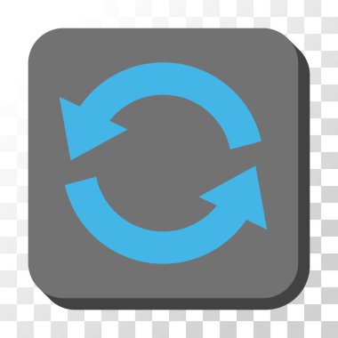 Yenile yuvarlatılmış kare vektör düğmesi