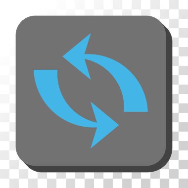 Yenile yuvarlatılmış kare vektör düğmesi