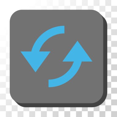 Yenile yuvarlatılmış kare vektör düğmesi