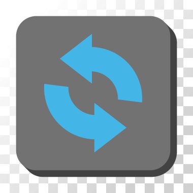 Yenile yuvarlatılmış kare vektör düğmesi