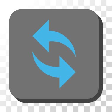 Yenile yuvarlatılmış kare vektör düğmesi