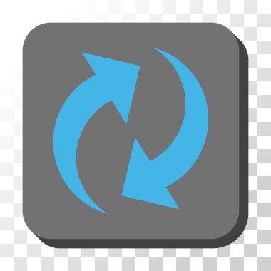 Yenile yuvarlatılmış kare vektör düğmesi