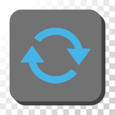 Yenile yuvarlatılmış kare vektör düğmesi