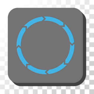 Yönü yuvarlatılmış kare vektör düğmesi