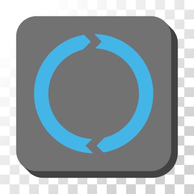 Yönü yuvarlatılmış kare vektör düğmesi