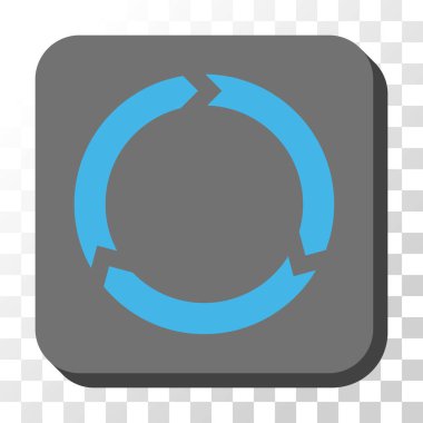 Yönü yuvarlatılmış kare vektör düğmesi