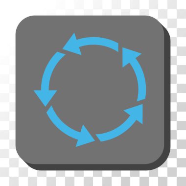 Yönü yuvarlatılmış kare vektör düğmesi
