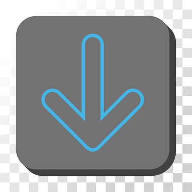 Yuvarlatılmış Kare vektör düğmesini aşağı yönlü ok