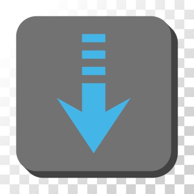 Yuvarlatılmış Kare vektör düğmesini basılı göndermek