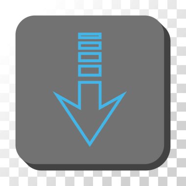 Yuvarlatılmış Kare vektör düğmesini basılı göndermek