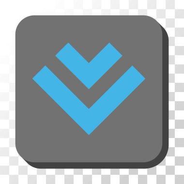 Yuvarlatılmış Kare vektör düğmesini basılı vardiya