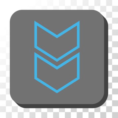 Yuvarlatılmış Kare vektör düğmesini basılı vardiya