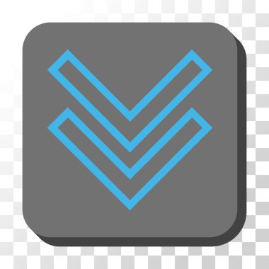 Yuvarlatılmış Kare vektör düğmesini basılı vardiya