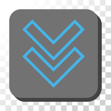 Yuvarlatılmış Kare vektör düğmesini basılı vardiya