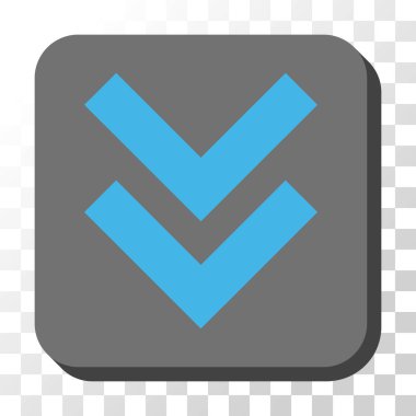 Yuvarlatılmış Kare vektör düğmesini basılı vardiya