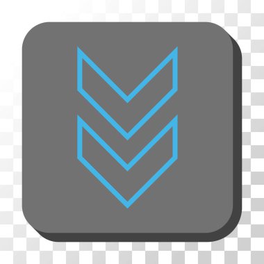 Yuvarlatılmış Kare vektör düğmesini basılı vardiya