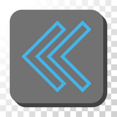 Sola kaydırma yuvarlak kare vektör düğmesi