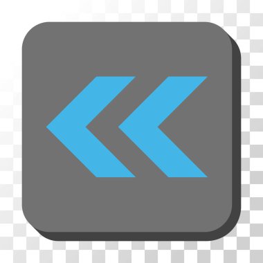 Sola kaydırma yuvarlak kare vektör düğmesi