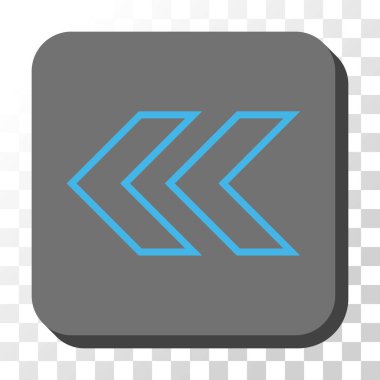 Sola kaydırma yuvarlak kare vektör düğmesi