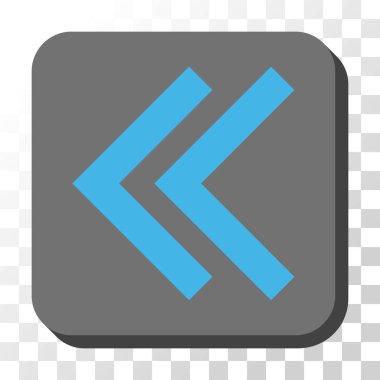 Sola kaydırma yuvarlak kare vektör düğmesi