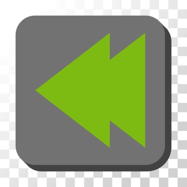 Sol yuvarlak kare vektör düğmesini taşıma