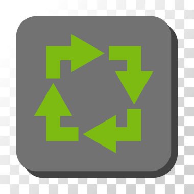 Yuvarlatılmış Kare vektör düğmesini geri dönüşüm