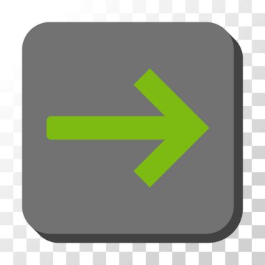 Sağ Ok düğme kare vektör yuvarlak