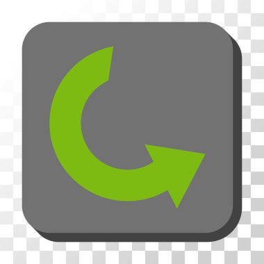 CCW yuvarlatılmış kare vektör düğmeyi döndürmek