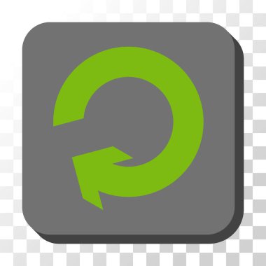 Yuvarlatılmış Kare vektör düğmeyi döndürmek