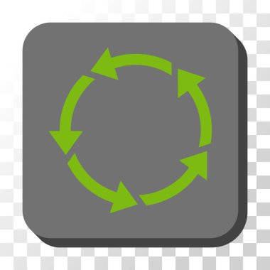 Yönü yuvarlatılmış kare vektör düğmesi