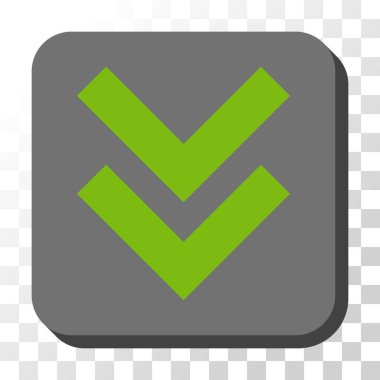 Yuvarlatılmış Kare vektör düğmesini basılı vardiya