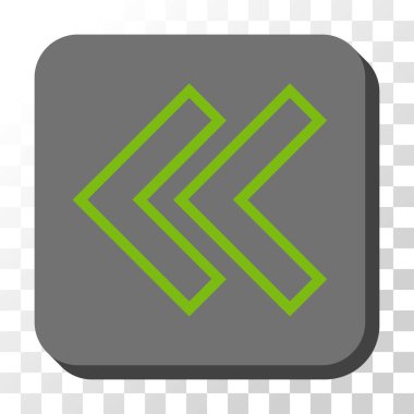 Sola kaydırma yuvarlak kare vektör düğmesi