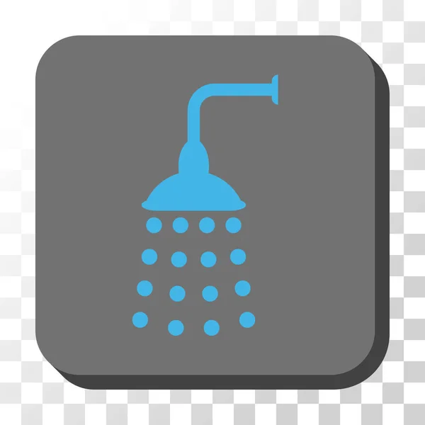 Shower Rounded Square Vector Button — Stockvector