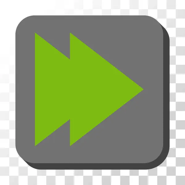 Mover a la derecha redondeado botón vectorial cuadrado — Vector de stock
