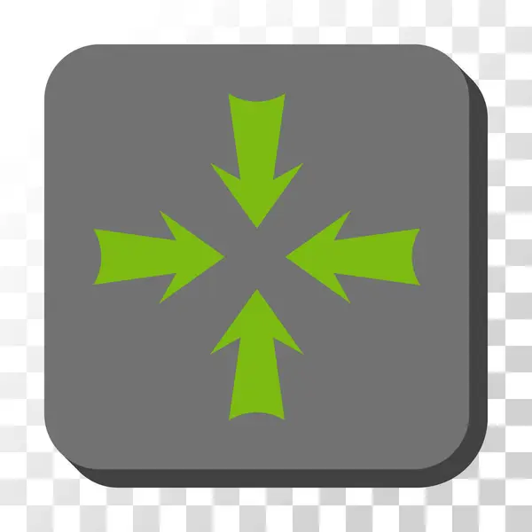 Reducir las flechas redondeadas botón vectorial cuadrado — Archivo Imágenes Vectoriales