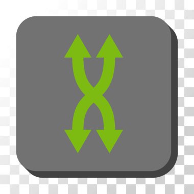 Oklar dikey yuvarlak kare vektör düğmesini shuffle