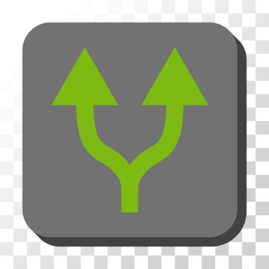 Yuvarlatılmış Kare vektör düğmesini yukarı okları bölme