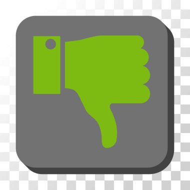 Yuvarlatılmış Kare vektör düğmesini basılı parmak